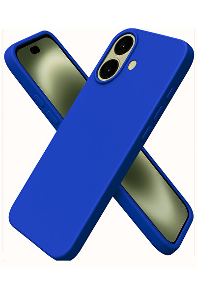 HyperAge غطاء سيليكون لجهاز iPhone 16 مصنوع من القطيفة مع كاميرا وشاشة مرتفعة...