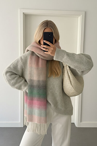 CSR AKSESUAR وشاح نسائي متدرج الألوان الباستيل