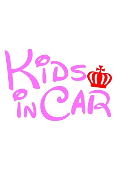 Oracal Sticker auto decorativ, baby on board, kids on board, roz