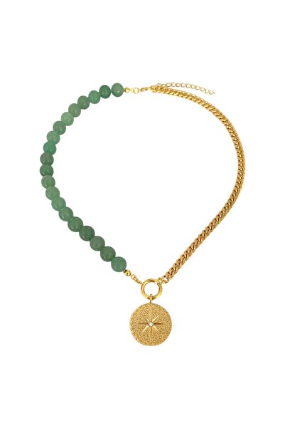 Allure Aventurine Taşı Kuzey Yıldızı Kolye