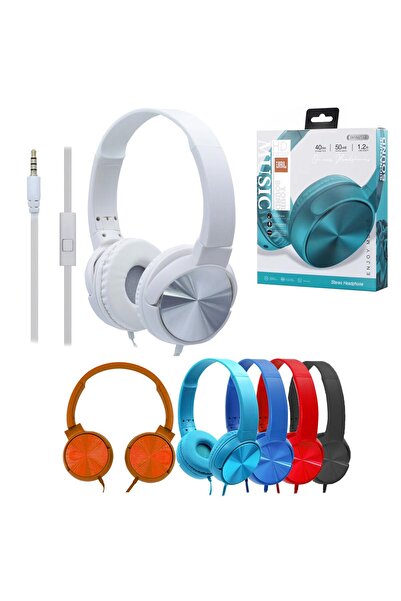 Escom EV-610AP Kablolu Pc Kulak Üstü Kulaklık 3.5mm Jack Mikrofonlu