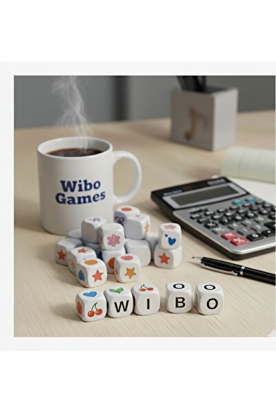 Wibo White Blank Acrylic Cube Dice - Flat Blank Game Dice Set for DIY Hobby and Teaching (10 Pieces)