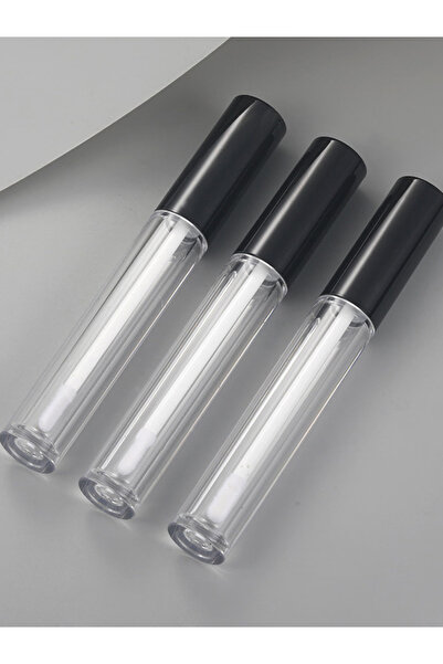 HepsiSepette 3'lü Lip Gloss Dudak Parlatıcı Sert Plastik Boş Şişe 5cc