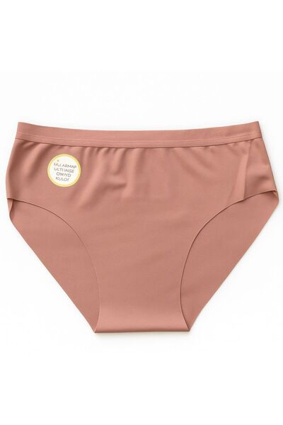 Dondeza Lazer Kesim Dikişsiz Beli Lastikli Yüksek Bel Kilot