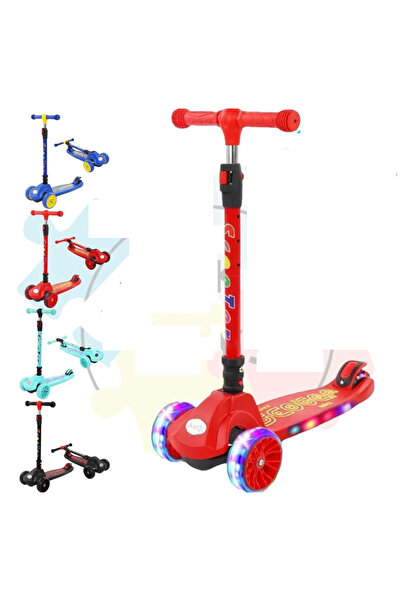 My modern game Children's folding scooter with three wheels, LED wheels, and sheila music.