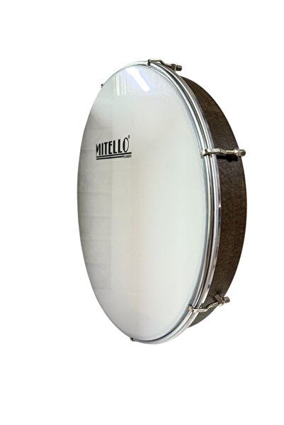 bademüzik Mitello Bendir 46 cm Ceviz Ağacı Kılıflı Dıştan Akortlu Beyaz Film ...