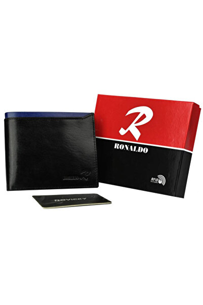 Other Foldable, horizontal men's wallet made of shiny leather - Ronaldo