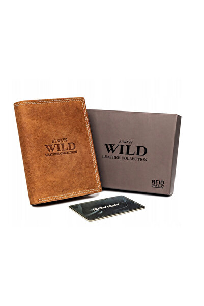 Other Men's leather wallet with an external payment pocket - Always Wild