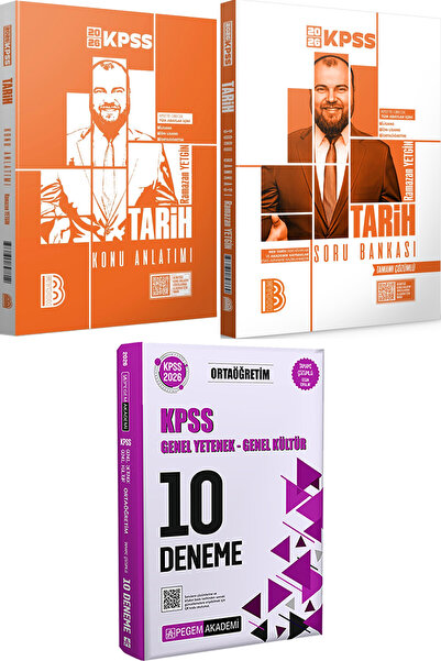 Benim Hocam Yayınları 2026 KPSS Tarih Konu Anlatımı ve Tamamı Çözümlü Soru Ba...