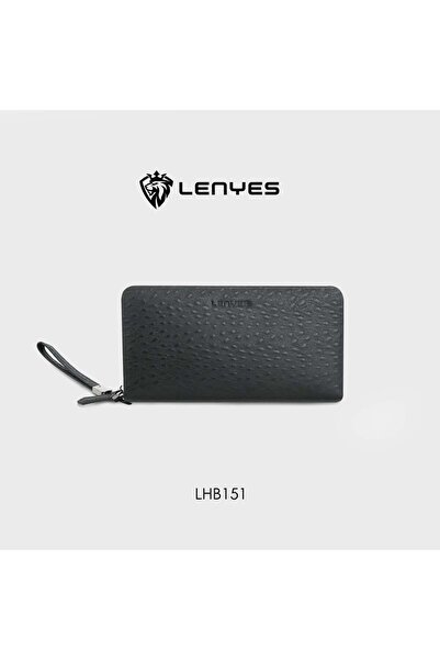 Lenyes LHB 1501 Card Holder – Slim Black Leather Wallet