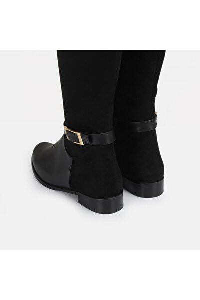 37Numara BÜYÜK NUMARA KADIN ÇİZME 41-42-43-44-SİYAH