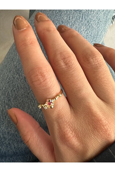 ringbox Gold Iridescent Star Ring