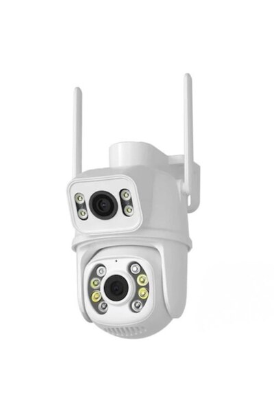 icsee Dual 8MP (4+4MP) Ultra HD 4K WiFi Surveillance Camera — Indoor/Outdoor, 4X Zoom, IP66