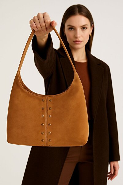 citycenterfashion Women's Trock Suede Shoulder Bag Cty-Lbn-1056