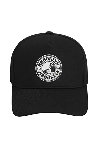 patasarım قبعة بروكلين مطبوع ذات الأزرار