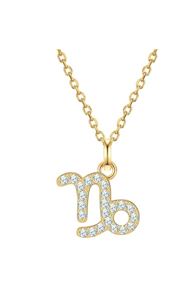 Glanzstücke München Silberhalskette Kette mit Anhänger Sterling Silber gelbgo...