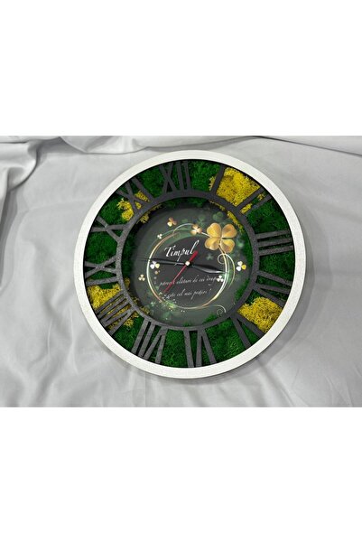 OEM TIME clock decorated with lichens