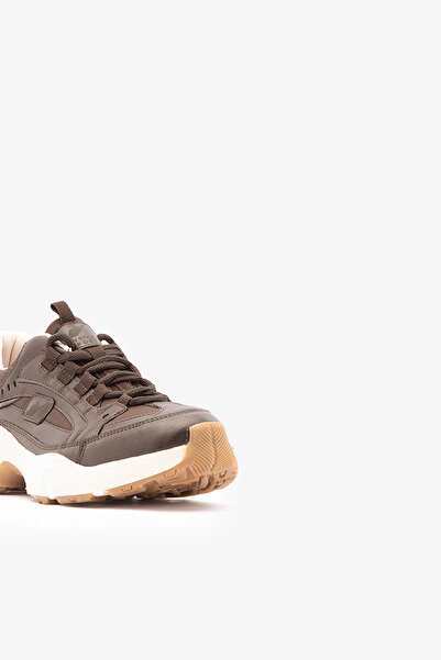 SAYL Kahve Bağcıklı Hafif Kalın Taban Kadın Sneaker Spor Ayakkabı