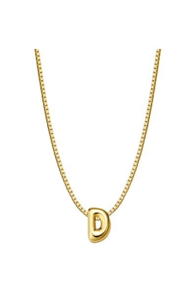 Glanzstücke München Silberhalskette Kette mit Anhänger Sterling Silber gelbgold