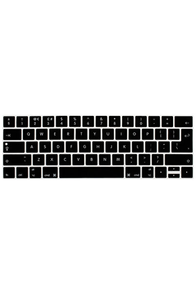 OEM Silicone keyboard protector, English model, black color, compatible with MacBook