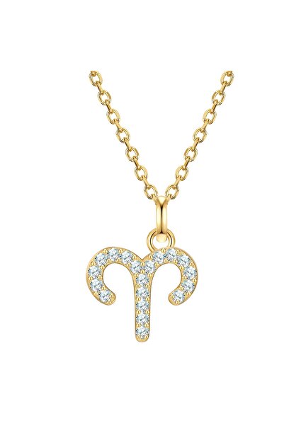 Glanzstücke München Silberhalskette Kette mit Anhänger Sterling Silber gelbgo...