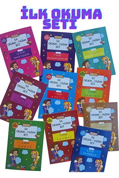 Nef Kitap İlk Okuma Seti – Okul Öncesi ve 1. Sınıflar İçin 10 Kitaplık Eğitim...