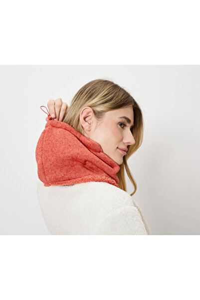 Tchibo Knitted Fleece Neck Warmer, Orange