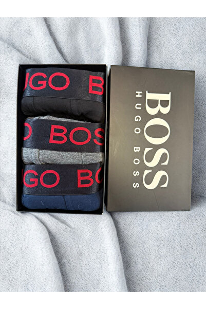 BOSS , Set of boxers with logo waistband - 3 pairs, Multicolor