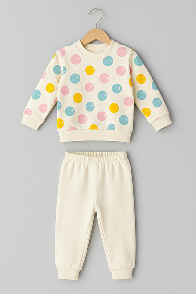 Selvira Multicolored Printed Baby Set |   Unisex Sweatshirt and Sweatpants Set