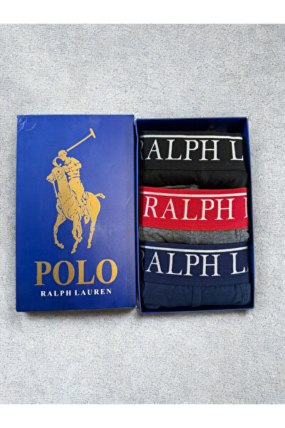 Ralph by Ralph Lauren , Set of boxers with logo waistband - 3 pairs, Multicolor