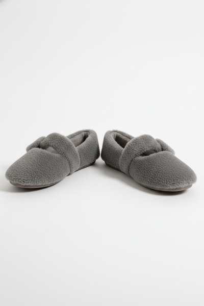 Bermody Lily Women's Plush Strap Stylish Lightweight Ballet Flats Home Casual Shoes