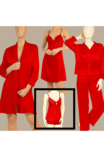 Nurteks Women's Bridal Dowry Satin Six-Piece Dowry Set