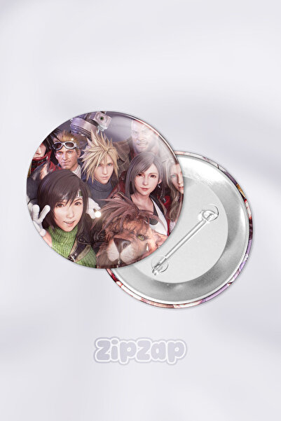 ZipZap Set de insignă cu buton cu ace pentru jocul video Final Fantasy Tifa L...