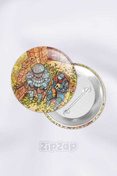 ZipZap مجموعة شارات زينة لألعاب الفيديو دارك سولز 3 و2 و1 (قطعة واحدة)