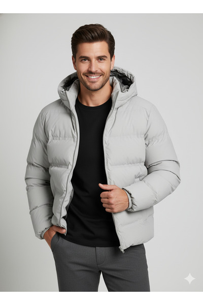 Jack & Jones J&J Puffer Jacket Men's Cold-Proof Coat