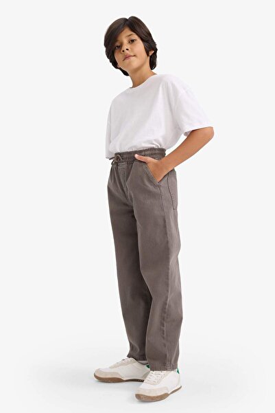 DeFacto Boy's Baggy Fit Standard Leg Gabardine Trousers G3114A825Au