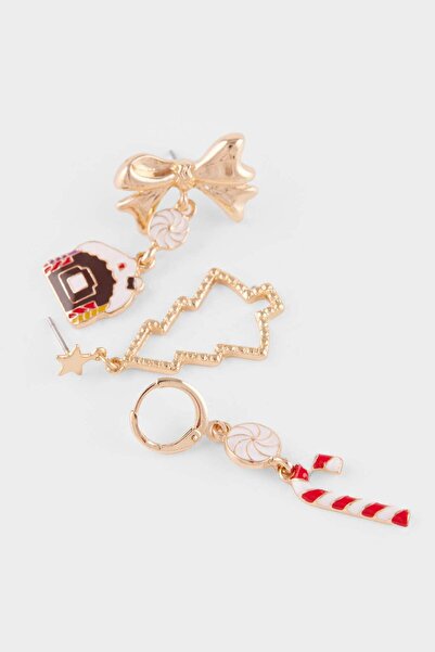 DeFacto Yılbaşı Temalı Kadın 3lü Küpe F7407AXNS