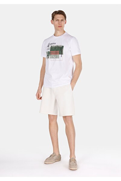 Colin's Regular Fit Mid Waist Plain Men's Stone Shorts