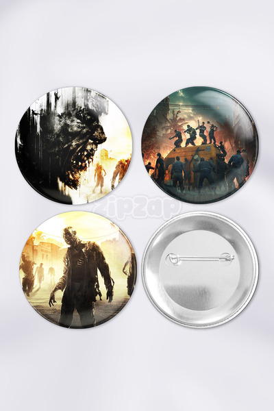 ZipZap Dying Light video igra Torba set ukrasnih pribadača, igle i dugmadi (3...