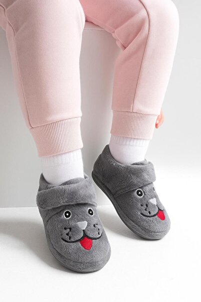 şeker shoes Cute Animals Velcro Anti-Slip Sole Nursery Home School Shoes Baby Kids Slippers Home Boots