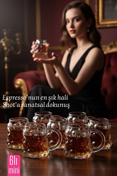 Transformacion Mini Bubble Espresso & Shot Bardak Borosilikat Cam – 6'li Set ...