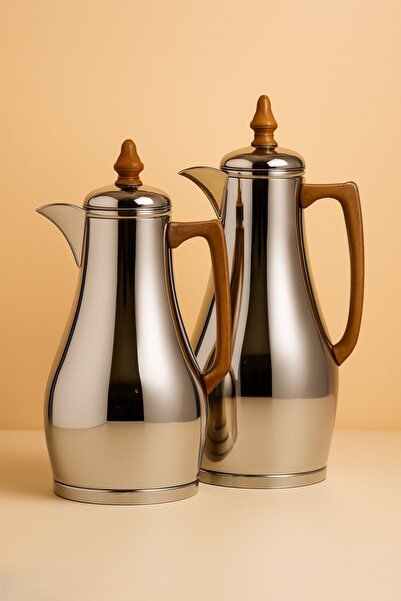 Generic High-quality stainless steel tea and coffee thermos set, new design, 1/0.7 liter size