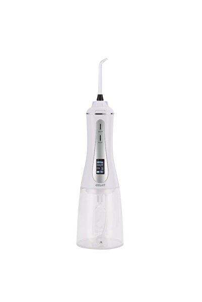 4Me4Y Professional oral irrigator, OLED, portable, 1800mAh, 350ml, 5 speeds, 6 nozzles, IPX7, transparent