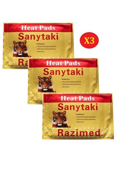 SANYTAKI Sanitaki Hot Back Patch (Original Tiger) Instant Relief Ideal Solution for Relieving Muscle and Joint Pain (3 Patches)
