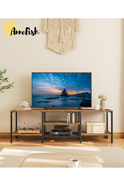 AnneFish 160*40*52cm TV Stand Table For TV Up To 75 Inch Storage Shelves Drawers Modern Entertainment Center