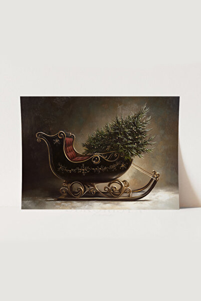 HOME DEKORİSTA Yeni Yıl Temalı Vintage Poster, Galeri Duvarı, Sanatsal Baskı,...