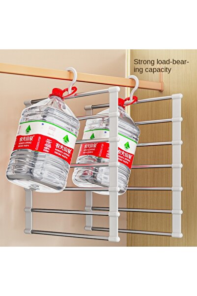 Generic 2 Packs Pants Hangers for Closet Storage , Space Saving Clothes Hanger ,Collapsible Pants Storage, M