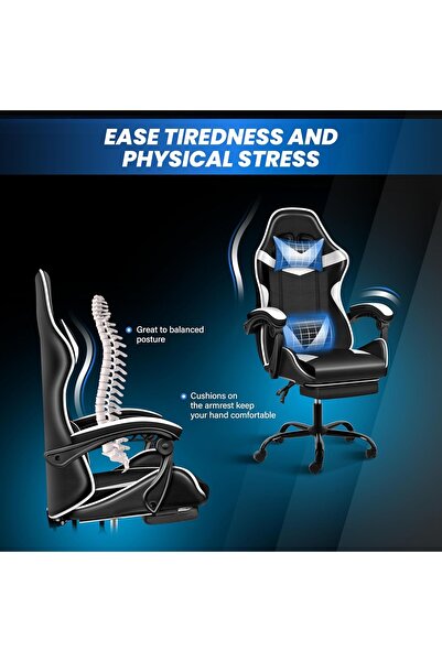 Roam shop Gaming Chair,Office Chair Racing Executive Ergonomic Task Chair with Headrest and Lumbar Support