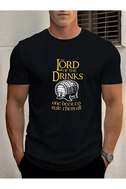 4desire.ro Tricou barbati LORD OF THE DRINKS Ink, Classic Regular Fit, Bumbac 100%, Vegan Approved