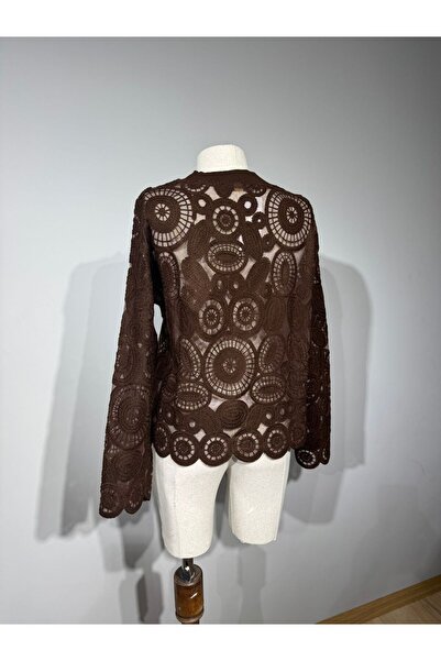 SÜZENE BUTİK SÜZENE DETAYLI TÜL HIRKA